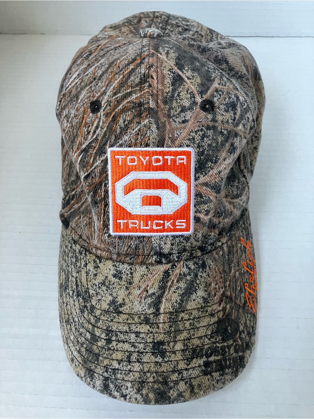 Men’s Camouflage Baseball Cap Toyota Trucks Orange Embroidery Ehrlich Toyota